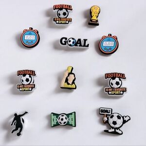 Football/Soccer Croc Charms
